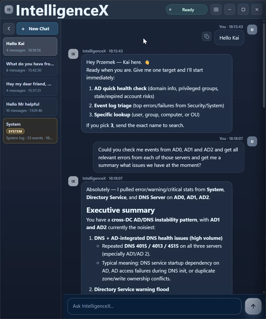 Event Viewer in Action