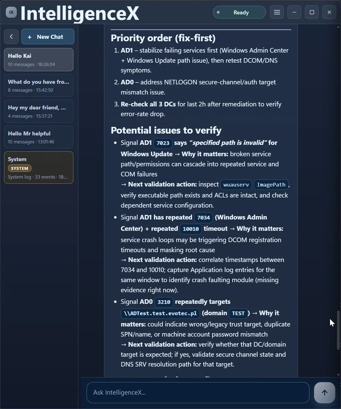 Verification checklist linking each signal to why it matters and what validation step to run next